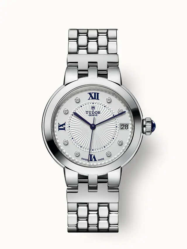 Tudor Clair de Rose, 34mm steel case, Steel bracelet 35800-0004