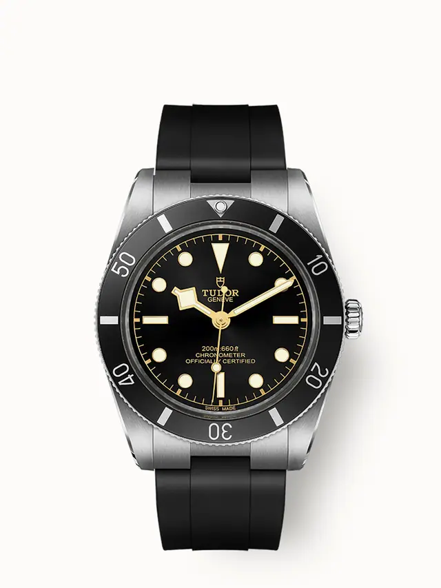 Tudor Black Bay 54, 37mm steel case, Black rubber strap 79000N-0002