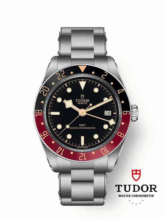 Tudor Black Bay 58 GMT, 39mm steel case, Black and burgundy bezel 7939G1A0NRU-0001