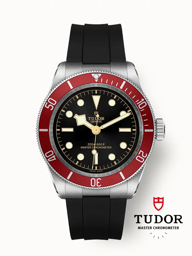 Tudor Black Bay, 41mm steel case, Black rubber strap 7941A1A0RU-0002