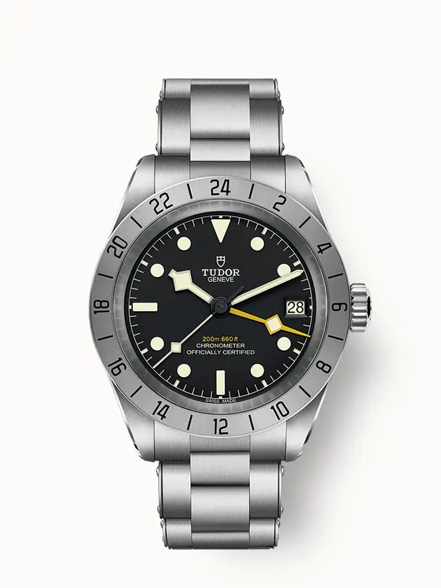 Tudor Black Bay Pro, 39mm steel case, Riveted steel bracelet 79470-0001