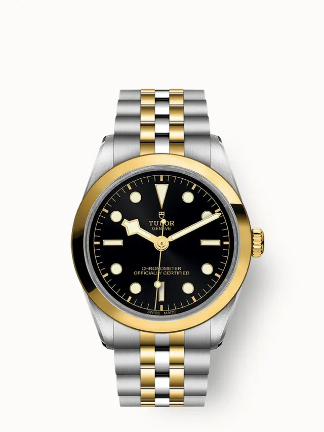 Tudor Black Bay One 36 S&G, 36mm steel and yellow gold case, Yellow gold bezel 79643-0001
