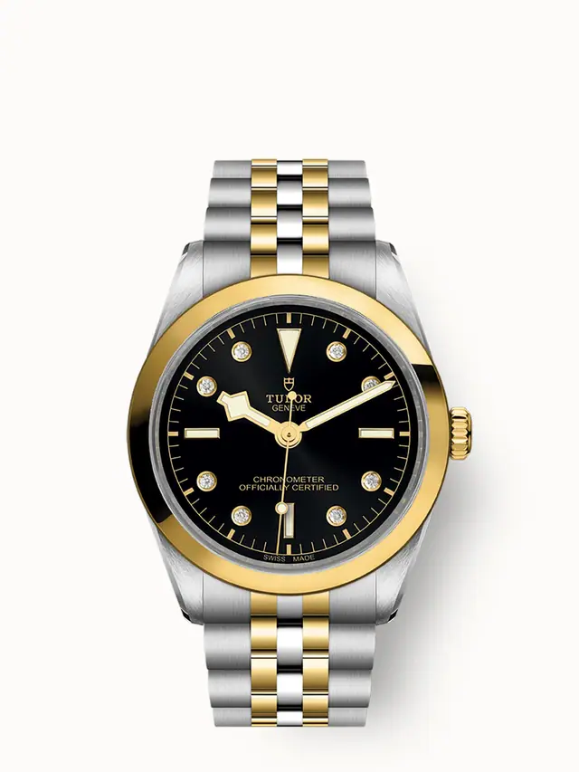 Tudor Black Bay One 36 S&G, 36mm steel and yellow gold case, Diamond-set dial 79643-0006