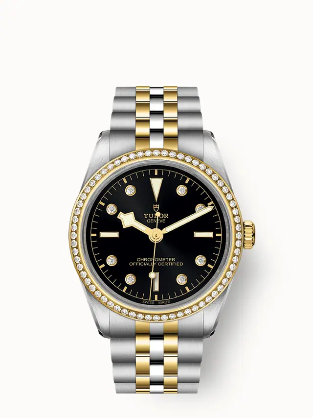 Tudor Black Bay One 36 S&G, 36mm steel and yellow gold case, Diamond-set dial 79653-0005