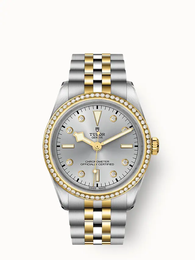 Tudor Black Bay One 36 S&G, 36mm steel and yellow gold case, Diamond-set dial 79653-0006