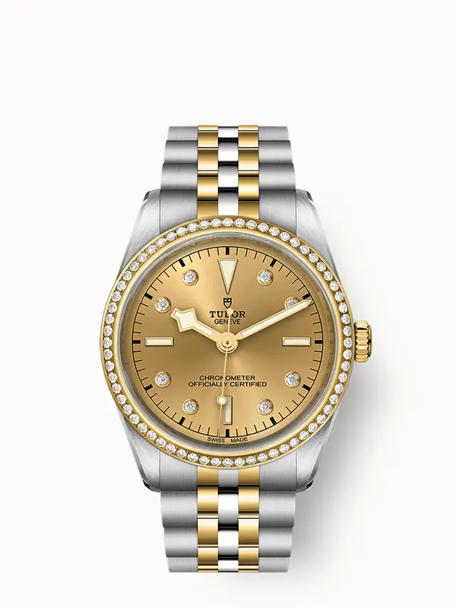 Tudor Black Bay One 36 S&G, 36mm steel and yellow gold case, Diamond-set dial 79653-0007