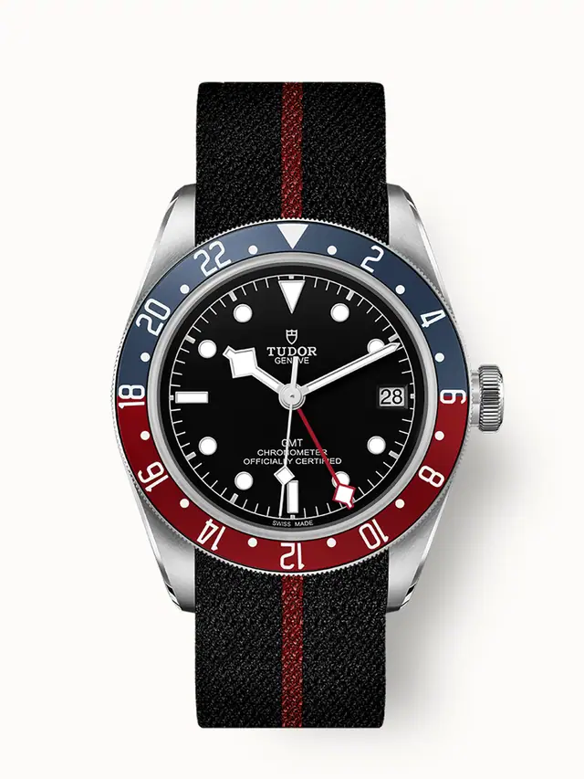 Tudor Black Bay GMT, 41mm steel case, Fabric strap 79830RB-0003