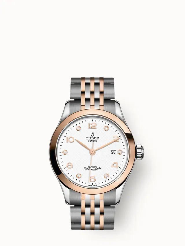 Tudor 1926, 28mm steel case, Rose gold bezel 91351-0011