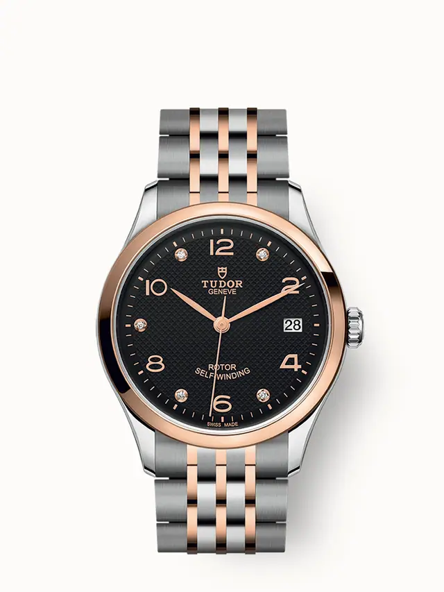 Tudor 1926, 36mm steel case, Rose gold bezel 91451-0004