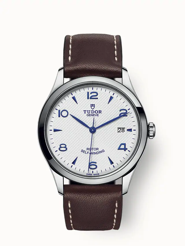 Tudor 1926, 39mm steel case, Brown leather bracelet 91550-0010