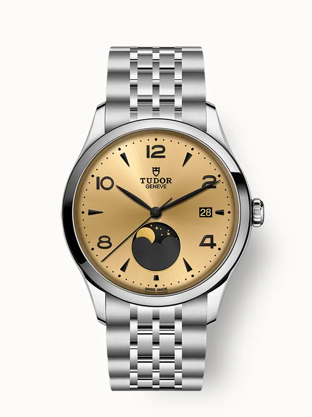 Tudor 1926 Luna, 39mm steel case, Moon phase indicator M91560-0001