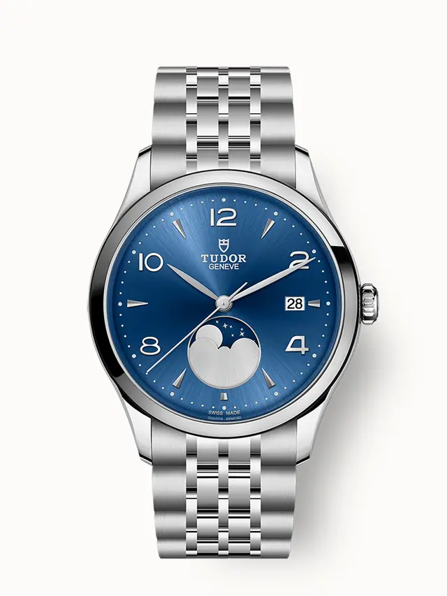 Tudor 1926 Luna, 39mm steel case, Moon phase indicator M91560-0002