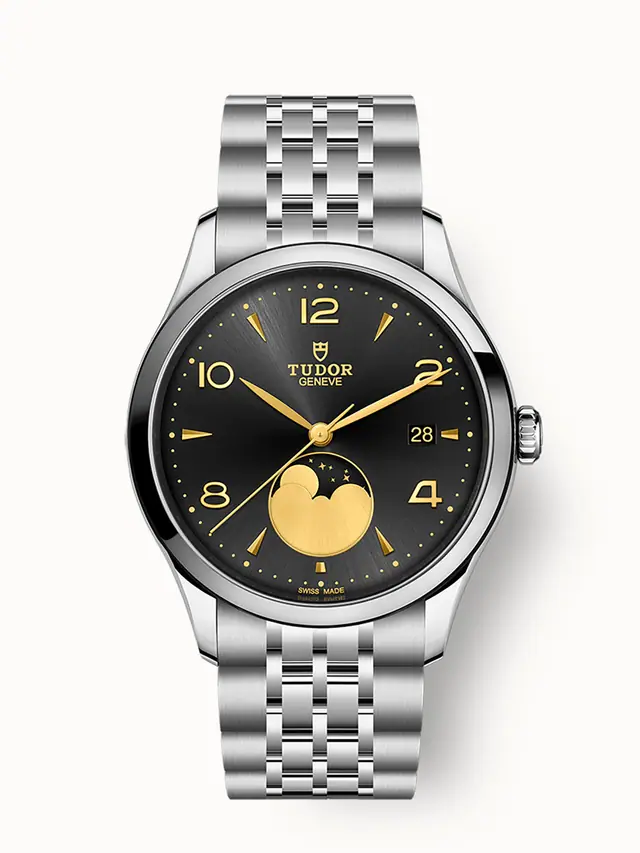 Tudor 1926 Luna, 39mm steel case, Moon phase indicator M91560-0003