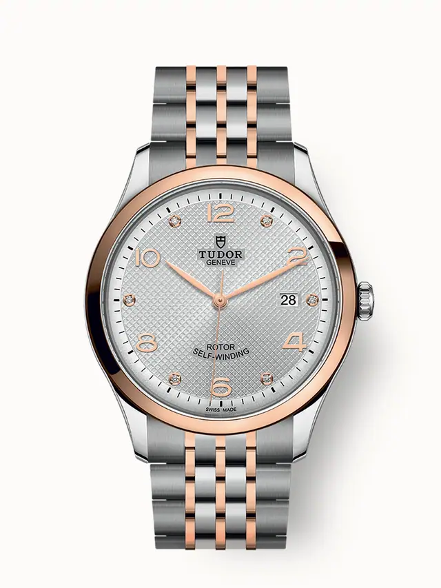Tudor 1926, 41mm steel case, Rose gold bezel 91651-0002