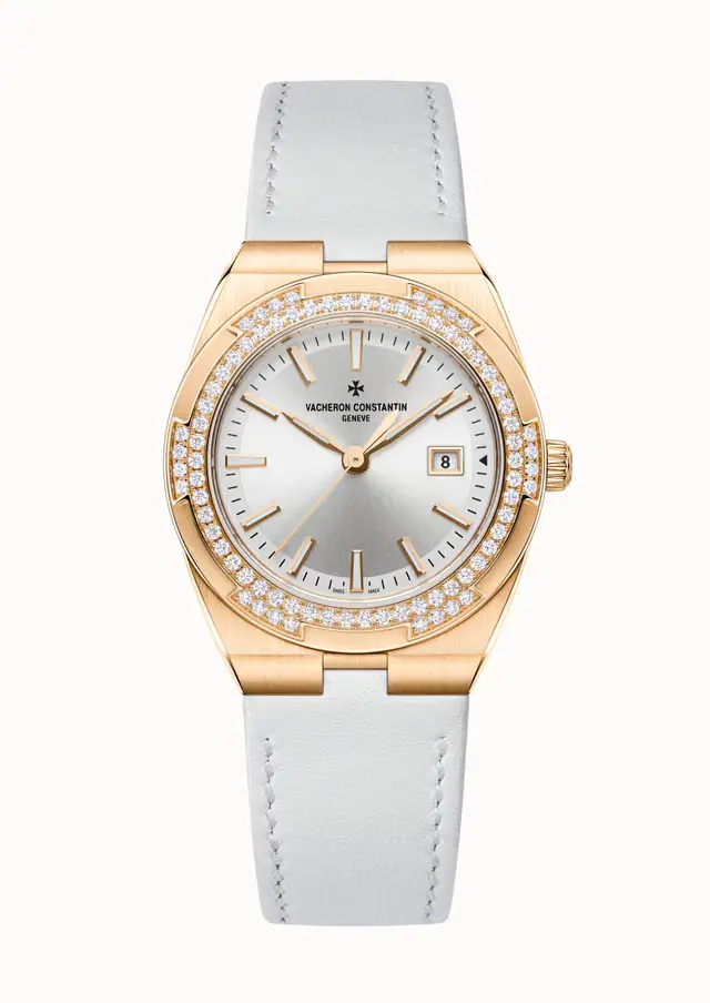 Vacheron Constantin Overseas quartz, 1225V/000R-B592 33 mm Pink Gold
