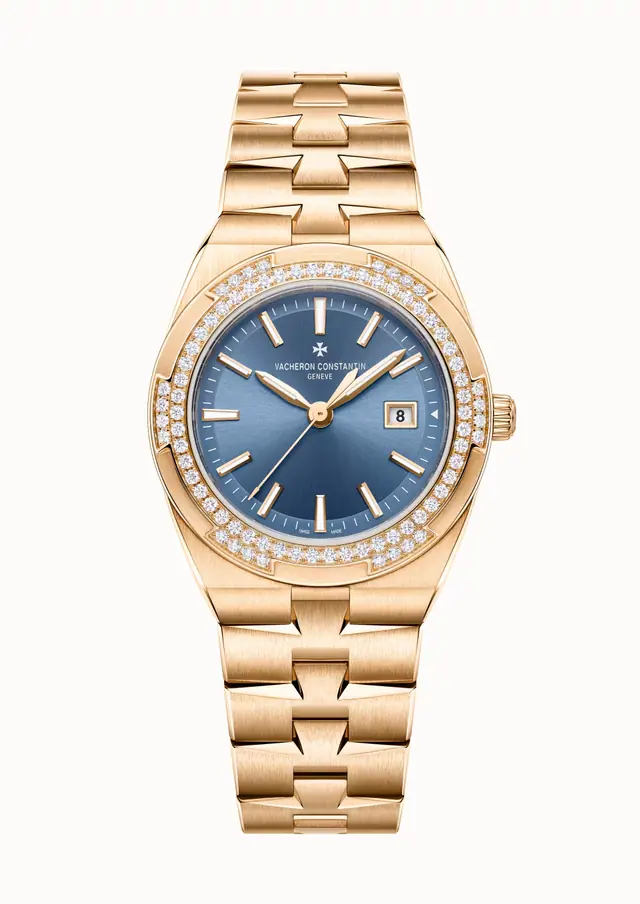 Vacheron Constantin Overseas quartz, 1225V/200R-H015 33 mm Pink Gold