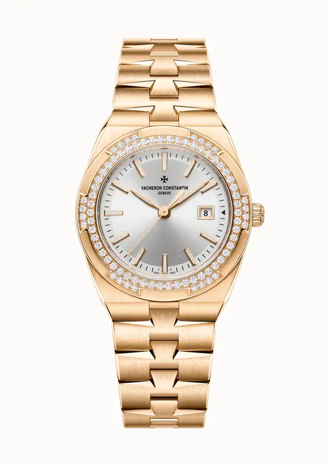 Vacheron Constantin Overseas quartz, 1225V/200R-H031 33 mm Pink Gold