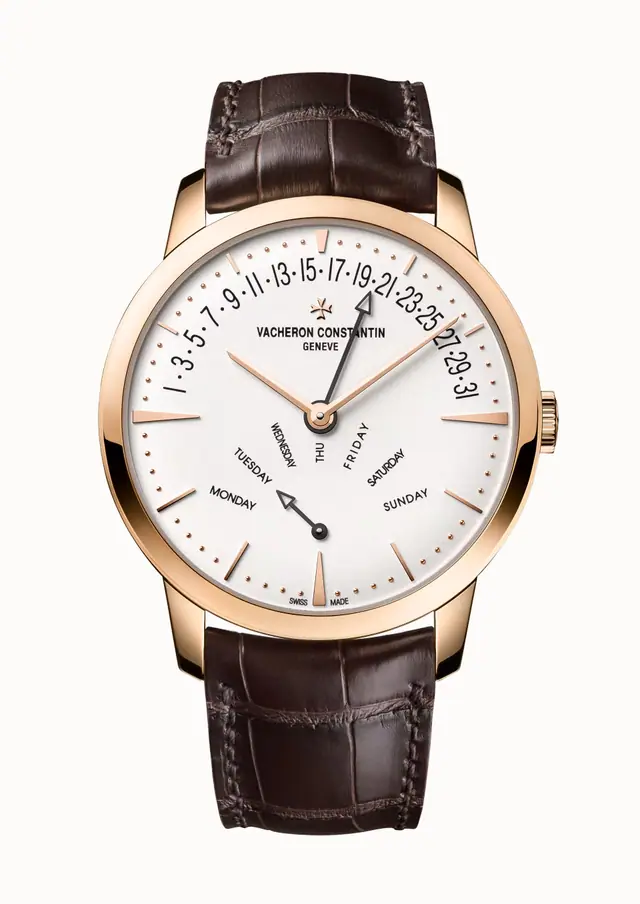 Vacheron Constantin Patrimony retrograde day-date, 4000U/000R-B110 42.5 mm Pink Gold