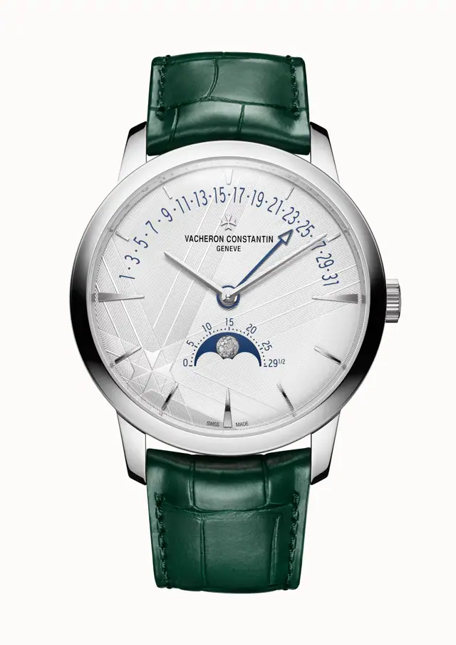 Vacheron Constantin Patrimony moon phase retrograde date, 4010U/000G-H057 42.5 mm White Gold