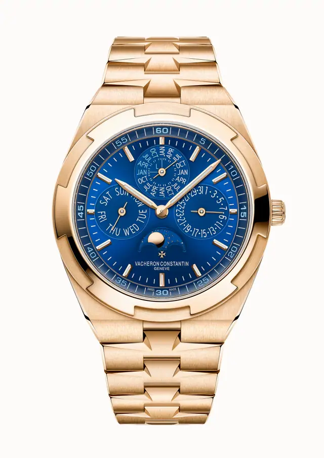 Vacheron Constantin Overseas perpetual calendar ultra-thin, 4300V/220R-B509 41.5 mm Pink Gold