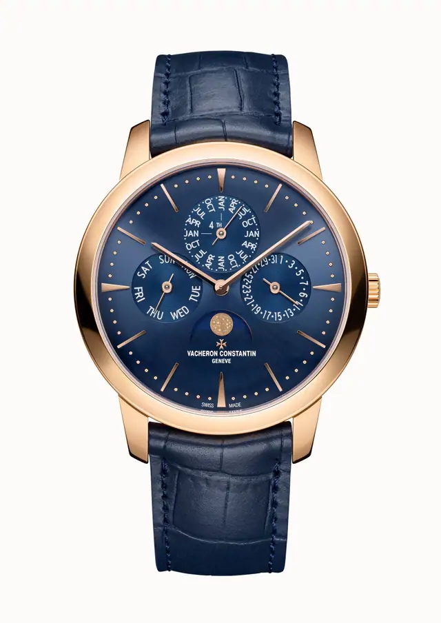 Vacheron Constantin Patrimony perpetual calendar ultra-thin, 43175/000R-B519 41 mm Pink Gold
