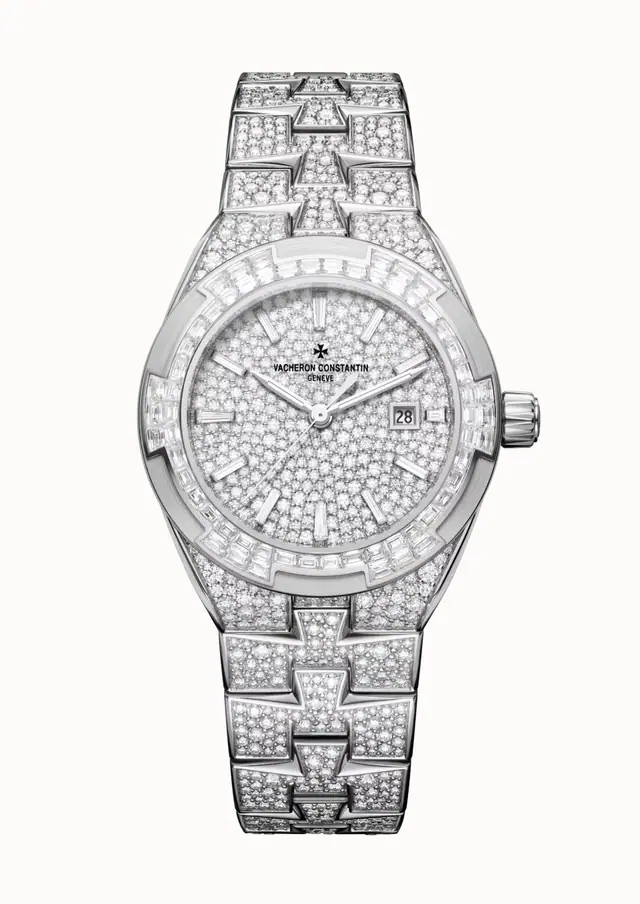 Vacheron Constantin Overseas self-winding high jewellery, 4617V/215G-H039 35 mm White Gold