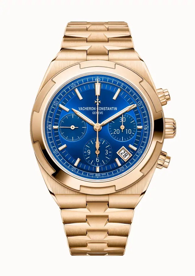 Vacheron Constantin Overseas chronograph, 5520V/210R-B952 42.5 mm Pink Gold