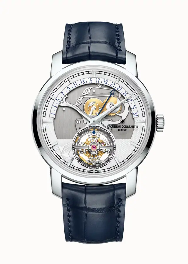 Vacheron Constantin Traditionnelle tourbillon retrograde date openface, 6010T/000P-H055 41 mm Platinum