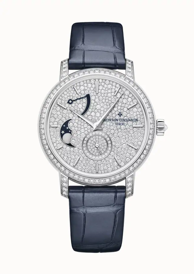 Vacheron Constantin Traditionnelle moon phase, 7006T/000G-B913 37.5 mm White Gold