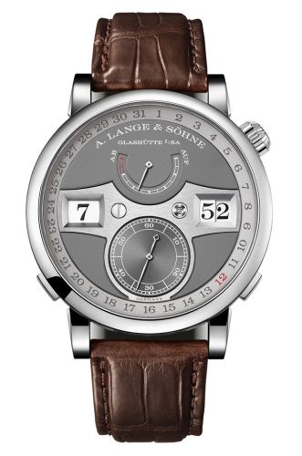 A. Lange & Sohne Zeitwerk Date White Gold / Grey 148.038