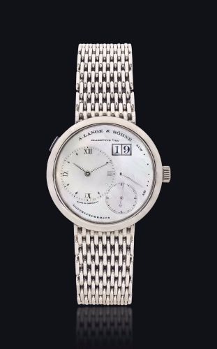 A. Lange & Sohne Lange 1 White Gold MOP / Bracelet 160.029