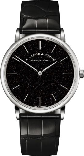 A. Lange & Sohne Saxonia Thin White Gold / Black Aventurine 211.087
