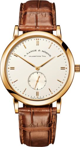 A. Lange & Sohne Saxonia Yellow Gold / Champagne 215.021