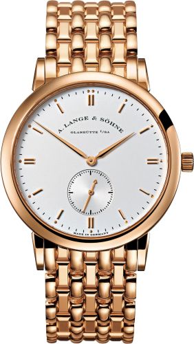 A. Lange & Sohne Saxonia Pink Gold / Silver / Bracelet 215.032