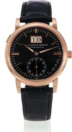 A. Lange & Sohne Langematik Big Date Pink Gold / Black 308.031