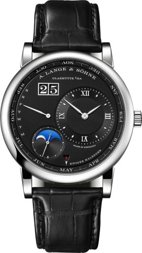 A. Lange & Sohne Lange 1 Perpetual Calendar Platinum / Black 345.036 E