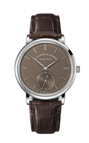 A. Lange & Sohne Saxonia Automatik White Gold / Terra Brown Ginza 380.044
