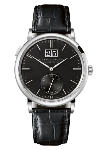 A. Lange & Sohne Saxonia Outsize Date White Gold / Black 381.029