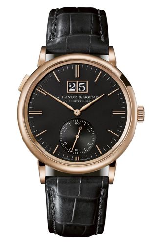 A. Lange & Sohne Saxonia Outsize Date Pink Gold / Black 381.031
