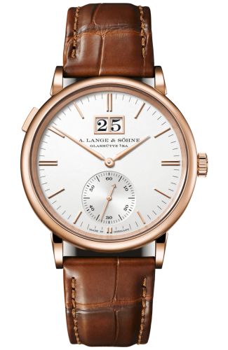 A. Lange & Sohne Saxonia Outsize Date Pink Gold / Silver 381.032