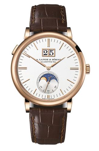 A. Lange & Sohne Saxonia Moonphase Pink Gold / Silver 384.032