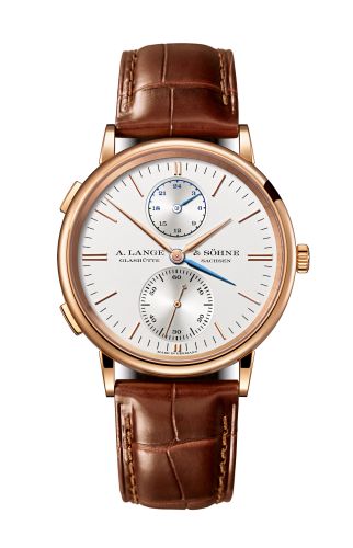 A. Lange & Sohne Saxonia Dual Time Pink Gold 386.032