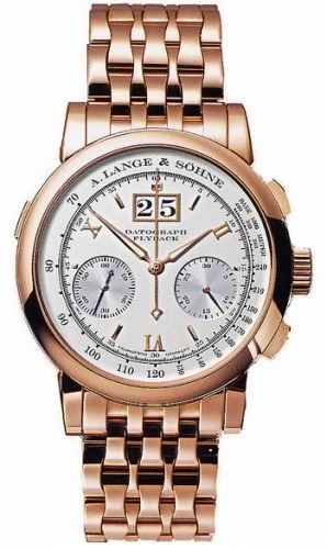 A. Lange & Sohne Datograph Rose Gold / Silver / Bracelet 403.432