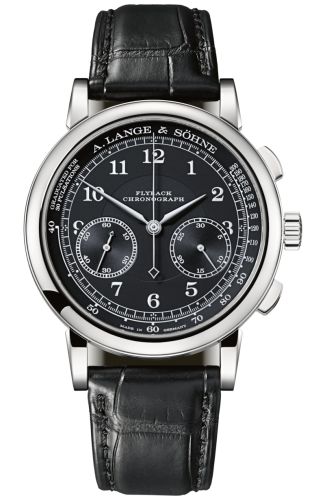A. Lange & Sohne 1815 Chronograph White Gold / Black / Pulsometer 414.028