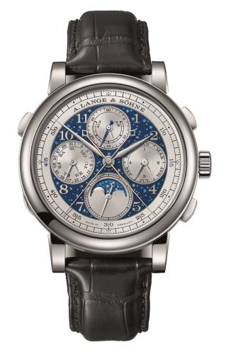 A. Lange & Sohne 1815 Rattrapante Perpetual Calendar White Gold / Handwerkskunst 421.048