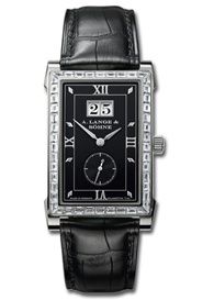 A. Lange & Sohne Cabaret White Gold - Baguette / Black 808.035