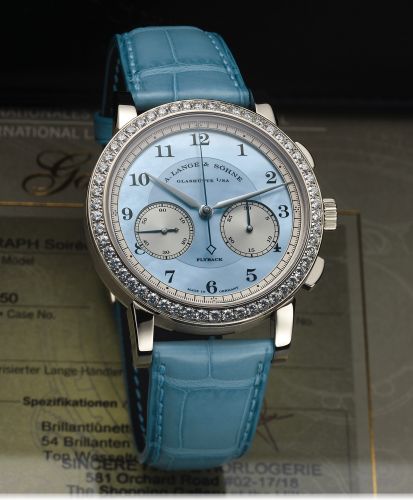 A. Lange & Sohne 1815 Chronograph Diamond / MOP blue 823.042