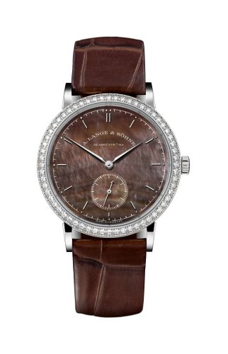 A. Lange & Sohne Saxonia White Gold / Diamond / Brown 878.038