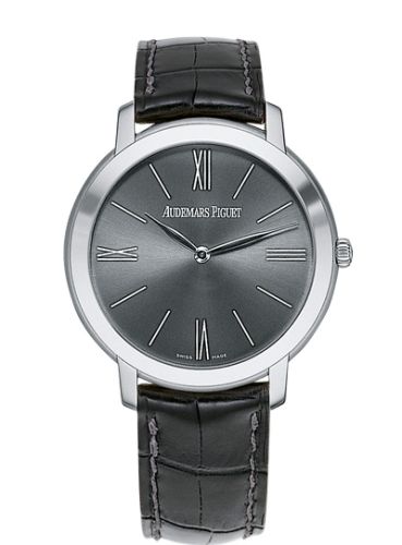 Audemars Piguet Jules Audemars Extra-Thin White Gold / Grey 15093BC.OO.A002CR.01