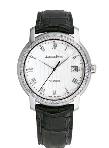 Audemars Piguet Jules Audemars Selfwinding White Gold / Diamond / White 15140BC.ZZ.A002CR.01